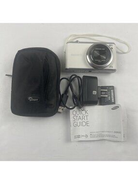 Samsung WB350F 16MP Wi-Fi Smart Camera Bundle 21X Optical 3”LED White
